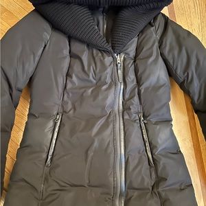 Macksge Brigit Knit Trim Down Cost Black Size M